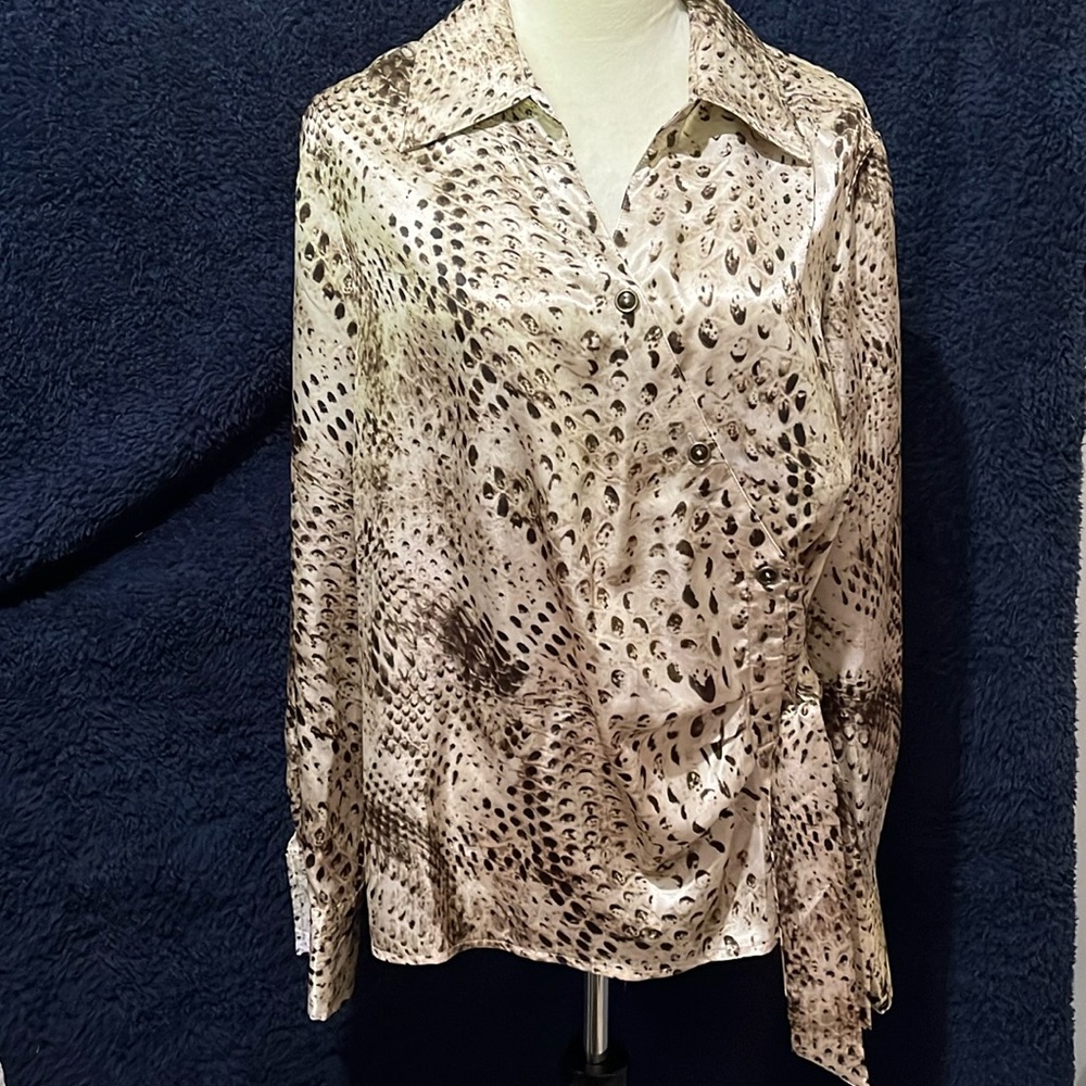 George SIMONTON SAYS shades of tan & black animal print Large